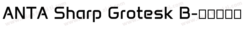 ANTA Sharp Grotesk B字体转换